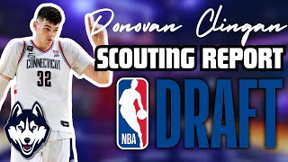 Donovan Clingan Scouting Report  UConn Center 2024 NBA Draft Breakdown [upl. by Nnaeus80]