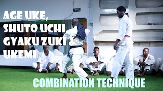 Age Uke Shuto Uchi Gyaku Zuki amp UkemiCombination Technique By Sensei Miraji [upl. by Llerat871]