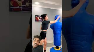 Dont do this while slapping 😱 shortsfeed viralvideo viralshorts kickboxing boxingshorts [upl. by Annayek]