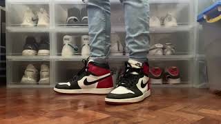 Nike Air Jordan 1 High “Black toe” 2016 on feet [upl. by Etana]