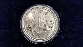 most valuable coins in India1 rupee 1970azadi ka Amrit mahotsav coin [upl. by Egoreg]