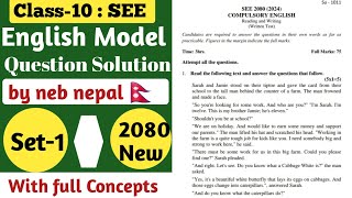 Class10 SEE Compulsory English Model Questions Solutions 2080  Neb Model Questions 2080 [upl. by Adriel500]