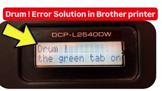 Drum Error in Brother DCP L2520D 70307055l2540dw How to Solve the error Step By Step solution [upl. by Ardnuat]