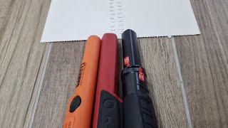 NOKTA MAKRO PULSEDIVE vs XP MI4 vs GARETT PRO POINTER AT prove di sensibilità pinpointer [upl. by Ramahs]