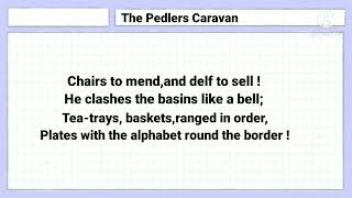 English poem The pedlars caravan [upl. by Nosnirb]