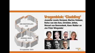 MasterClass Baksteen vragenblok cladding en round up [upl. by Boorman]