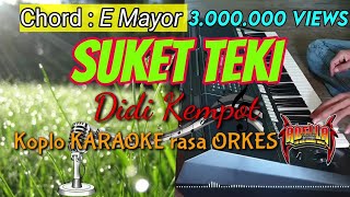 SUKET TEKI  Didi Kempot Koplo KARAOKE rasa ORKES Adella Yamaha PSR S970 [upl. by Ahsykal]