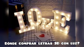 Aprovecha la Promoción en letras 3D con luz😱 [upl. by Annig]