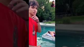 Revenge 🤠 prank dobrebrothers pool comedy fail shortvideo trending funny [upl. by Aciruam]