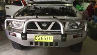 KampN Air Filter How to install diy  nissan patrol GU ST 1999 model 45L petrollpg automatic [upl. by Len]