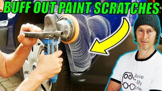 How To Buff Car Paint SCRATCHES OUT Quick amp Easy [upl. by Brittaney390]