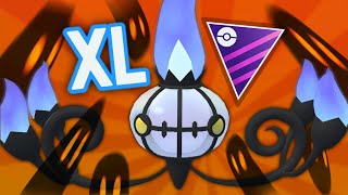 XL POLTERGEIST CHANDELURE MELTS THROUGH THE OPEN MASTER LEAGUE  Pokemon GO Battle League [upl. by Anavrin]