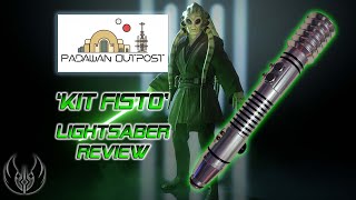 Kit Fisto Replica Lightsaber from Padawan Outpost Review [upl. by Nyleda]