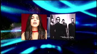 Dua Lipa vs U2  quotHotter Than HellWalk Onquot [upl. by Ayrolg]