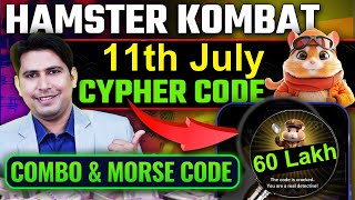 Hamster Kombat Daily Combo Today 11 July  Hamster Kombat Daily Cipher Today 11 July Hamster Kombat [upl. by Courcy982]