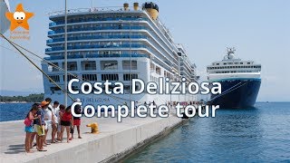 Costa Deliziosa Complete Visit Tour QHD 2017 CruisesandTravelsBlog [upl. by Mafalda]