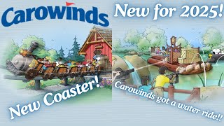 Carowinds NEW for 2025 Camp Snoopy Coaster and Water Ride [upl. by Ranita]