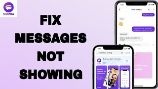 How To Fix And Solve Messages Not Showing On TextNow App  Final Solution [upl. by Sivet102]