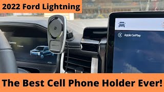 The Best Cell Phone Mount For 2022 Ford F150 Lightning [upl. by Oderfla]