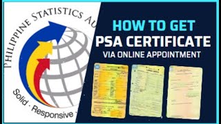 HOW TO GET PSA CERTIFICATE VIA ONLINE APPOINTMENT  Bryllez Channel [upl. by Fanchie336]