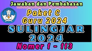 Jawaban Paket C  Sulingjar 2024 SD MI SMP MTS SMA SMA MA [upl. by Ahsiniuq]