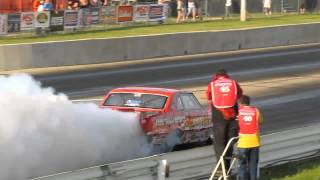 Arnie quotthe Farmerquot Beswick crash and hits the wall at Cordova Dragway [upl. by Branen]