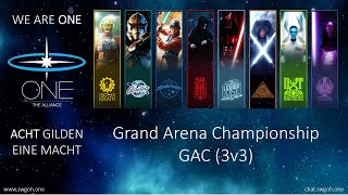 SWGOH  GAC 3v3 KRU FO Team vs JTR Team [upl. by Bravar]