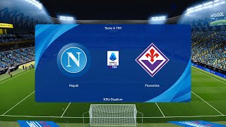 Napoli vs Fiorentina  KSU Stadium  2023 Supercoppa Italiana  PES 2021 [upl. by Nivloc469]