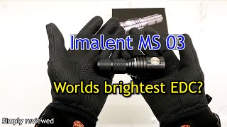 Imalent MS03 13000 Lumens from a Pocket Light [upl. by Einal180]