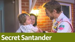 Jenson Button  Santanders Secret Santa [upl. by Cacilia639]