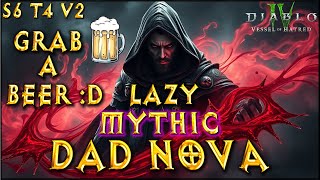 S6 T4 V2 Lazy Mythic Blood Surge DAD NOVA  Necromancer Build Diablo 4 [upl. by Millman]