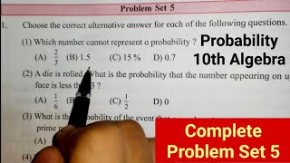 Probability Problem Set 5 Class 10 Algebra SSC Maths1 10th Maharashtra State Board JSir  in Hindi [upl. by Hsot62]