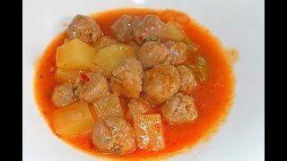 Patatesli sulu kofte yemegi [upl. by Edmead]