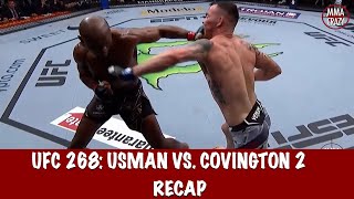 UFC 268 Kamaru Usman vs Colby Covington 2 Recap [upl. by Allimac238]