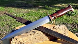 How To Make a Fighting Dagger Out of an Old Steel File [upl. by Vitoria]