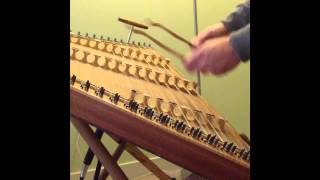 Bachs Bourée in Em on Dulcimer [upl. by Nennarb]