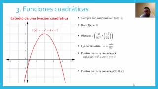 T1103  Funciones cuadráticas  Mates 3º ESO [upl. by Tierell]