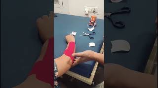 How to fix your tennis elbow pain Taping technique drneerajgurgaon 9588526780 [upl. by Aseela]