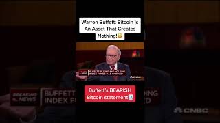 Warren Buffett On Bitcoin warrenbuffett bitcoin foryou bearish coin crypto viral fyp curre [upl. by Leirbaj]