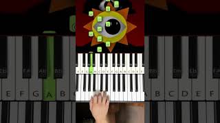 Incredibox Sprunki Horror Theme EASY Piano Tutorial [upl. by Adekan]