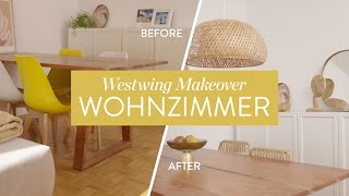 Wohnzimmer Umgestaltung Tipps für eine neue Einrichtung  Westwing Makeover [upl. by Raual]