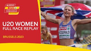 Distance running prodigy 💫 Womens U20 race replay  Brussels 2023 [upl. by Assenov13]