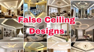 Modern False Ceiling Bedroom Design Ideas  Gypsum Fall Ceiling Lighting Design [upl. by Aikram]