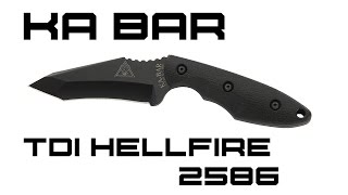 Ka Bar TDI Hell Fire Review  KnifeHog [upl. by Phia]