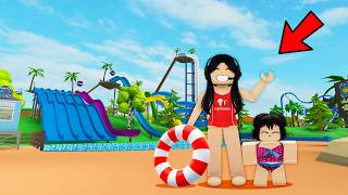 ME subo al TOBOGÁN DE AGUA más EXTREMO de ROBLOX con mi hermanita 💀 paolazgames [upl. by Leelahk]