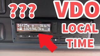 HOW TO CHANGE THE TIME ON A VDO TACHOGRAPH  DAF [upl. by Aleen]