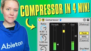 Learn Compressor In 4 min • Ableton Live [upl. by Rawde]