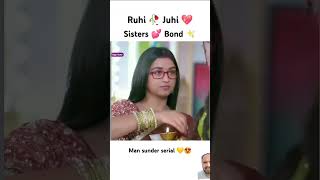 Ruhi🥀juhi💖sister💞man sunder serial ♥️ love cute art [upl. by Analos114]