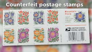 USPS issues alert over counterfeit stamps [upl. by Earle]