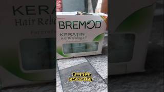 Bremod keratin rebounding on chemicaltreated hair Hair Treatment  karatin bremod rebonding [upl. by Jacquenetta408]